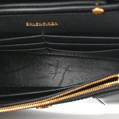 Balenciaga Shiny Box Calfskin Hourglass Chain Bag Black 12 of 12