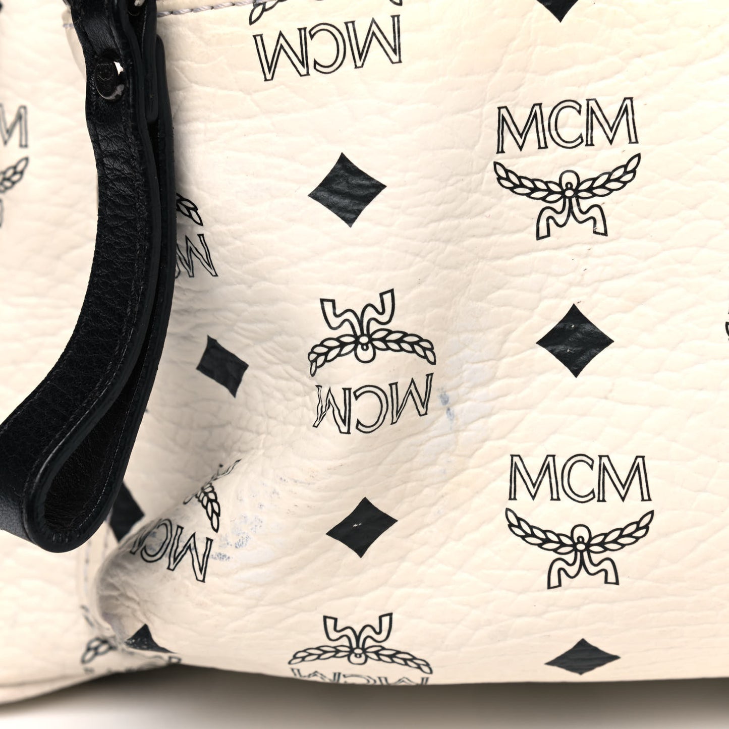 Visetos Crown Stud Medium Stark Backpack White