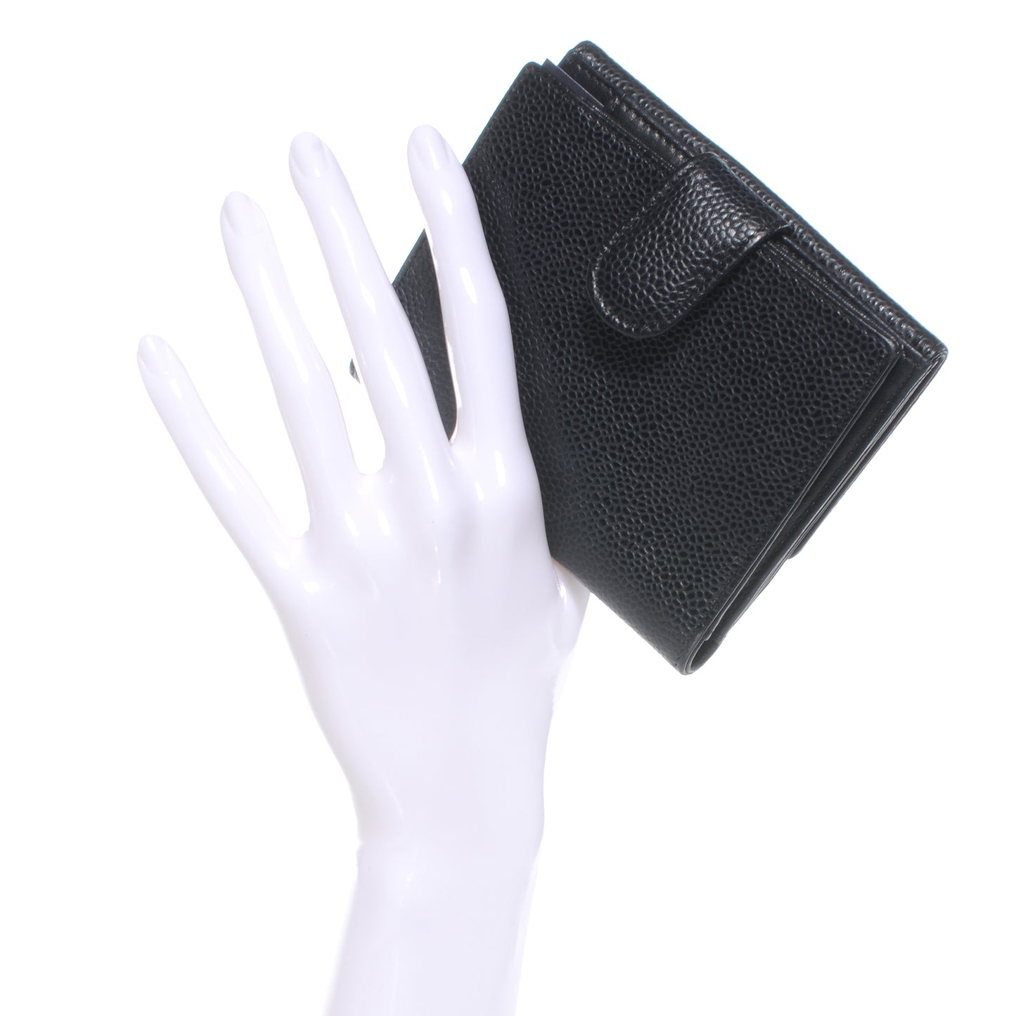 Caviar Compact CC Wallet Black