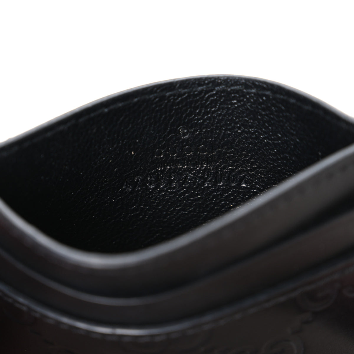 Gucci Guccissima Card Holder Black 6 of 6