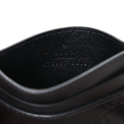 Gucci Guccissima Card Holder Black 6 of 6