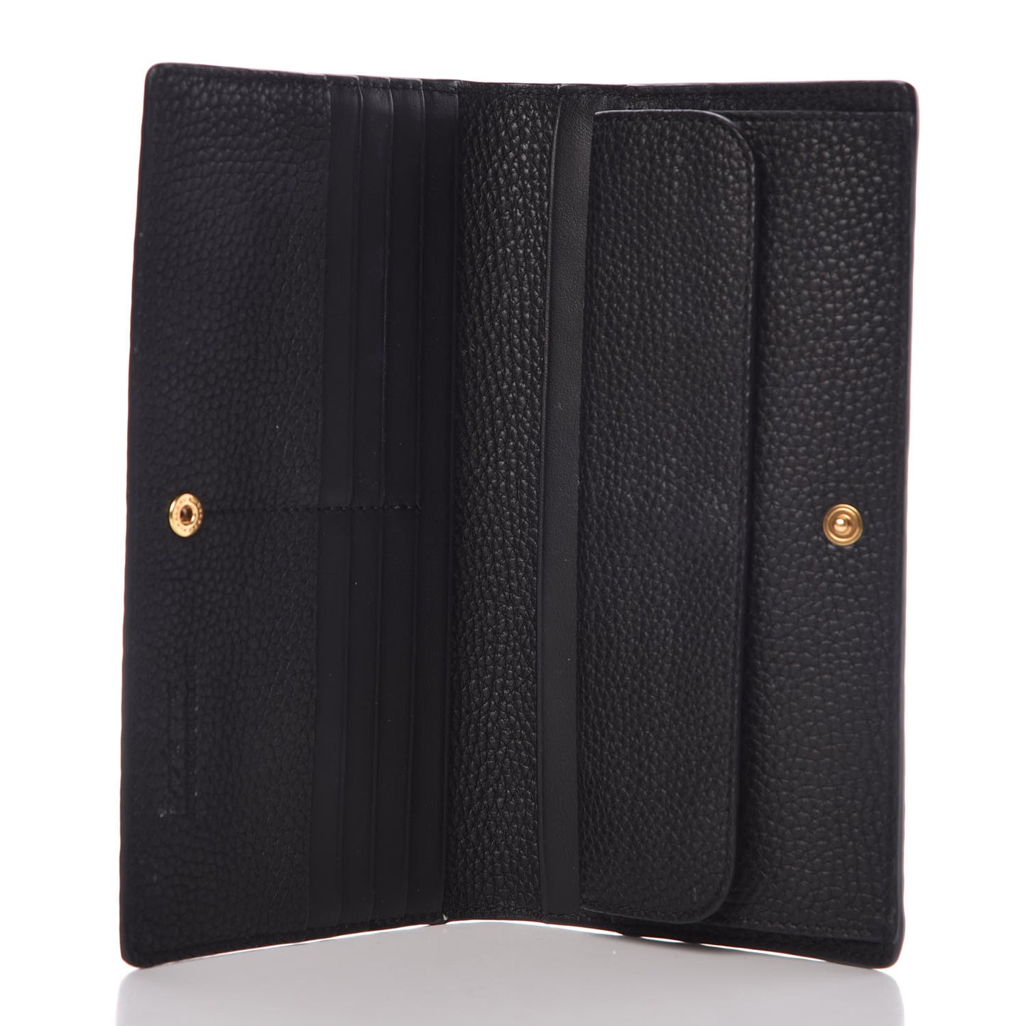 Calfskin Hastings Continental Wallet Black