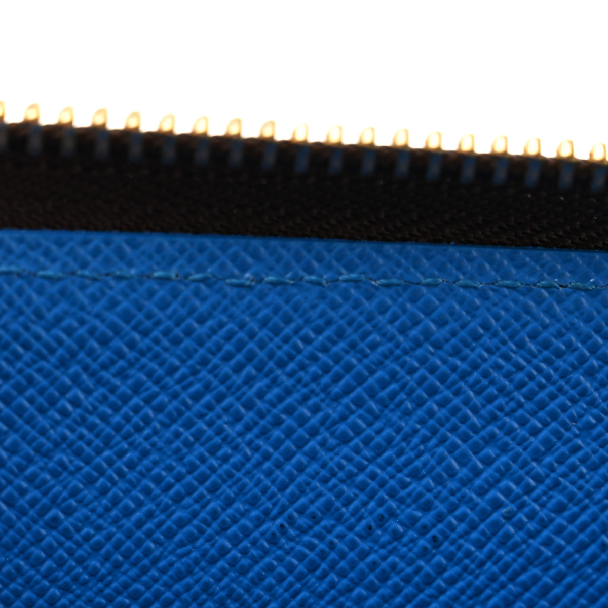 Louis Vuitton Monogram Kusama Pumpkin Dots Zippy Wallet Blue 8 of 10