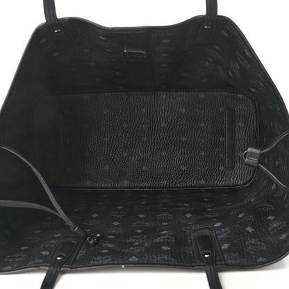 MCM Visetos Large Liz Reversible Shopper Tote Black 12 of 24