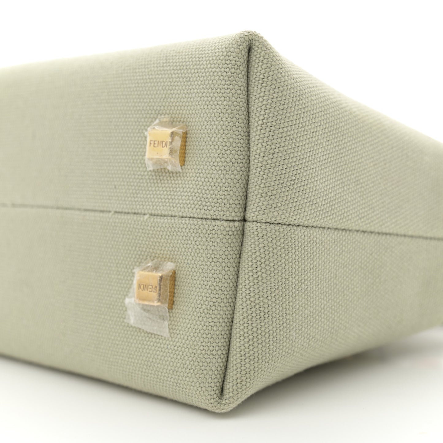 Canvas Vitello King Plexiglass Logo Embroidered Mini By The Way Top Handle Boston Bag Green Tea