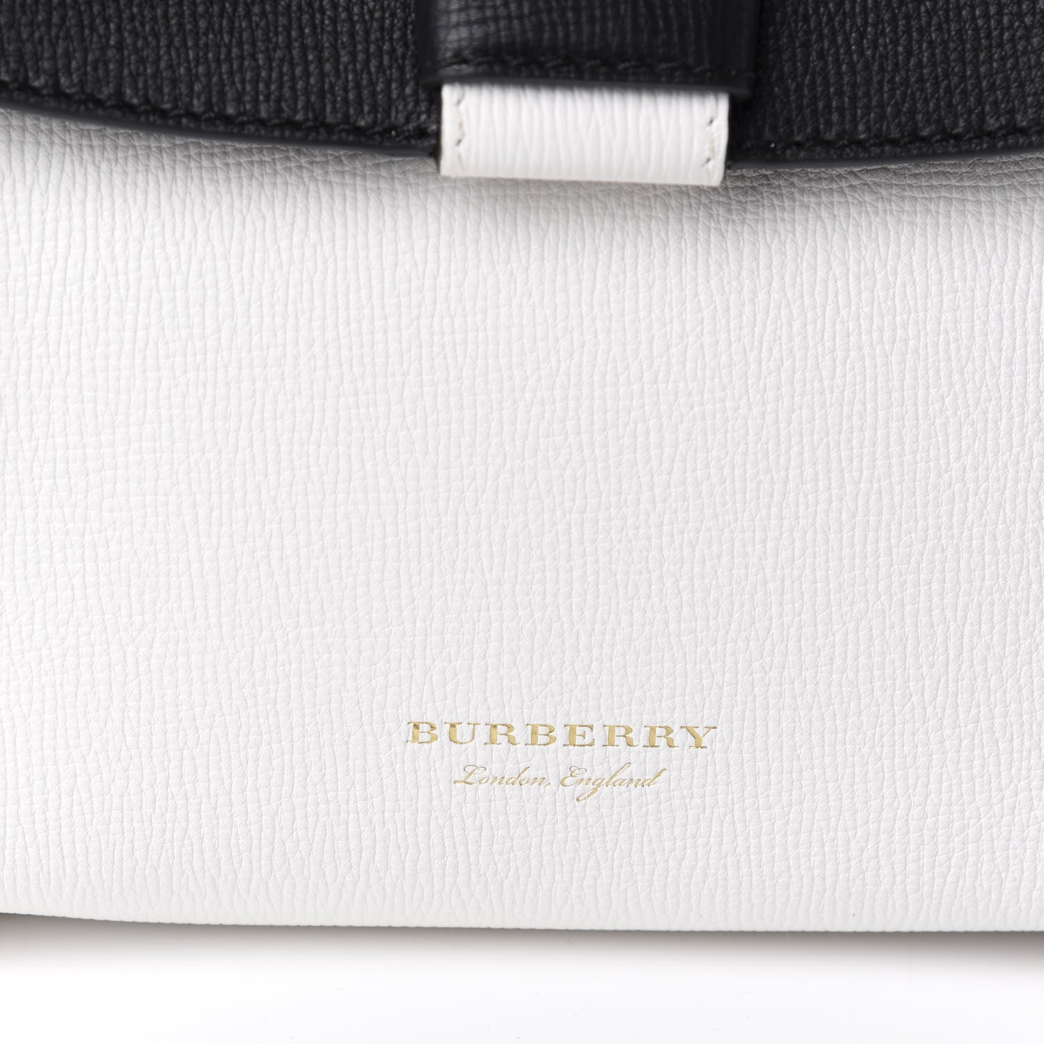 Burberry Derby Calfskin House Check Small Camberley Chalk White Black 10 of 10