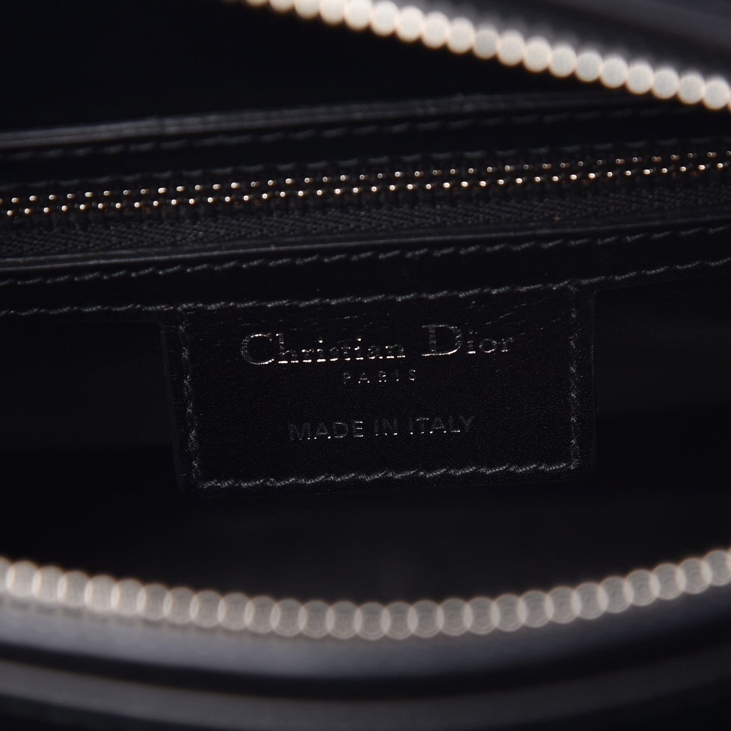 Smooth Calfskin Large Lucky Badges Lady Dior Black
