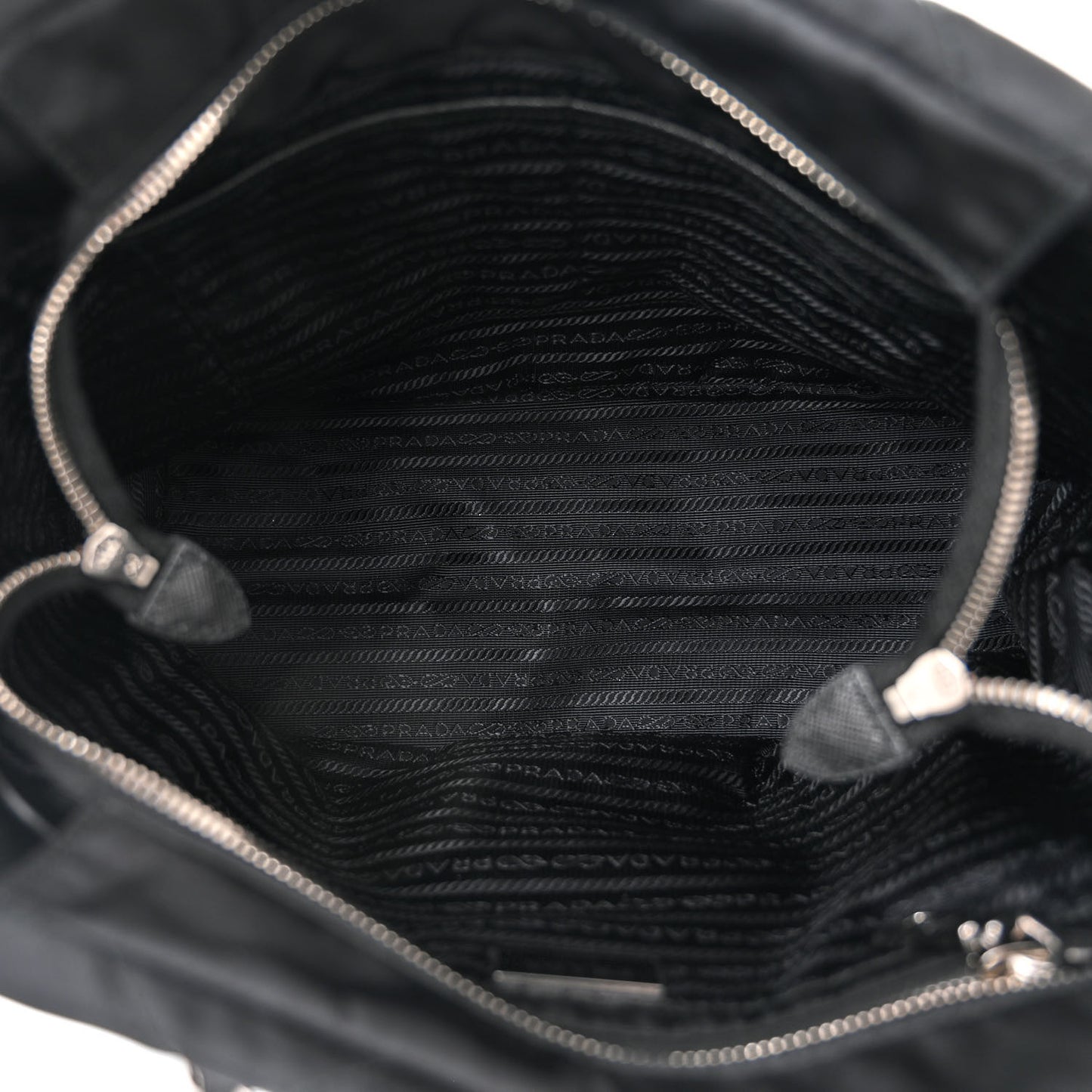 Nylon Tessuto Impuntu Quilted Tote Black