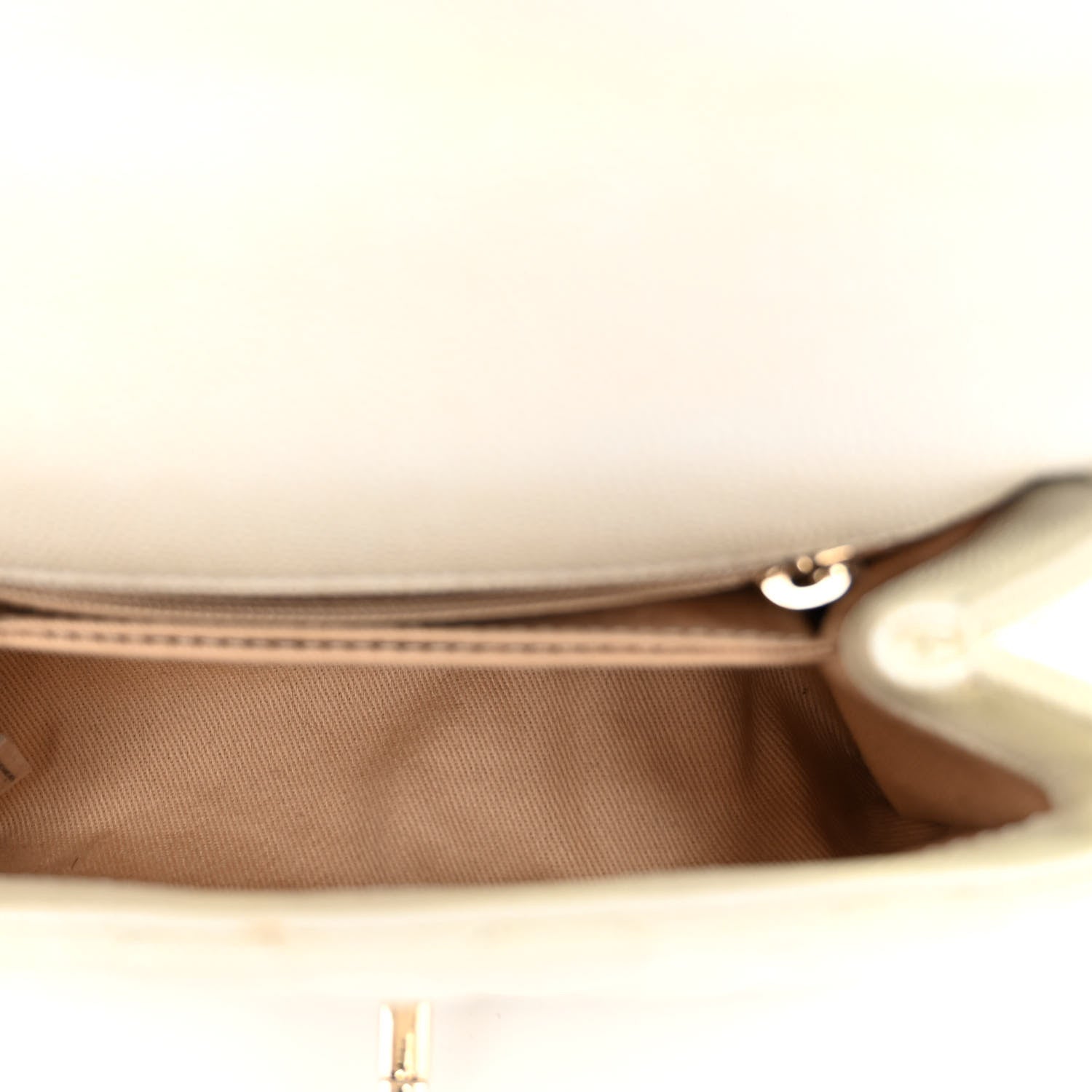 Chanel Iridescent Caviar Quilted Extra Mini Coco Handle Flap White 5 of 11
