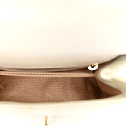 Chanel Iridescent Caviar Quilted Extra Mini Coco Handle Flap White 5 of 11