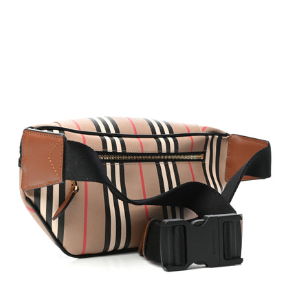 Burberry E-Canvas Icon Stripe Sonny Bum Bag Archive Beige 3 of 9