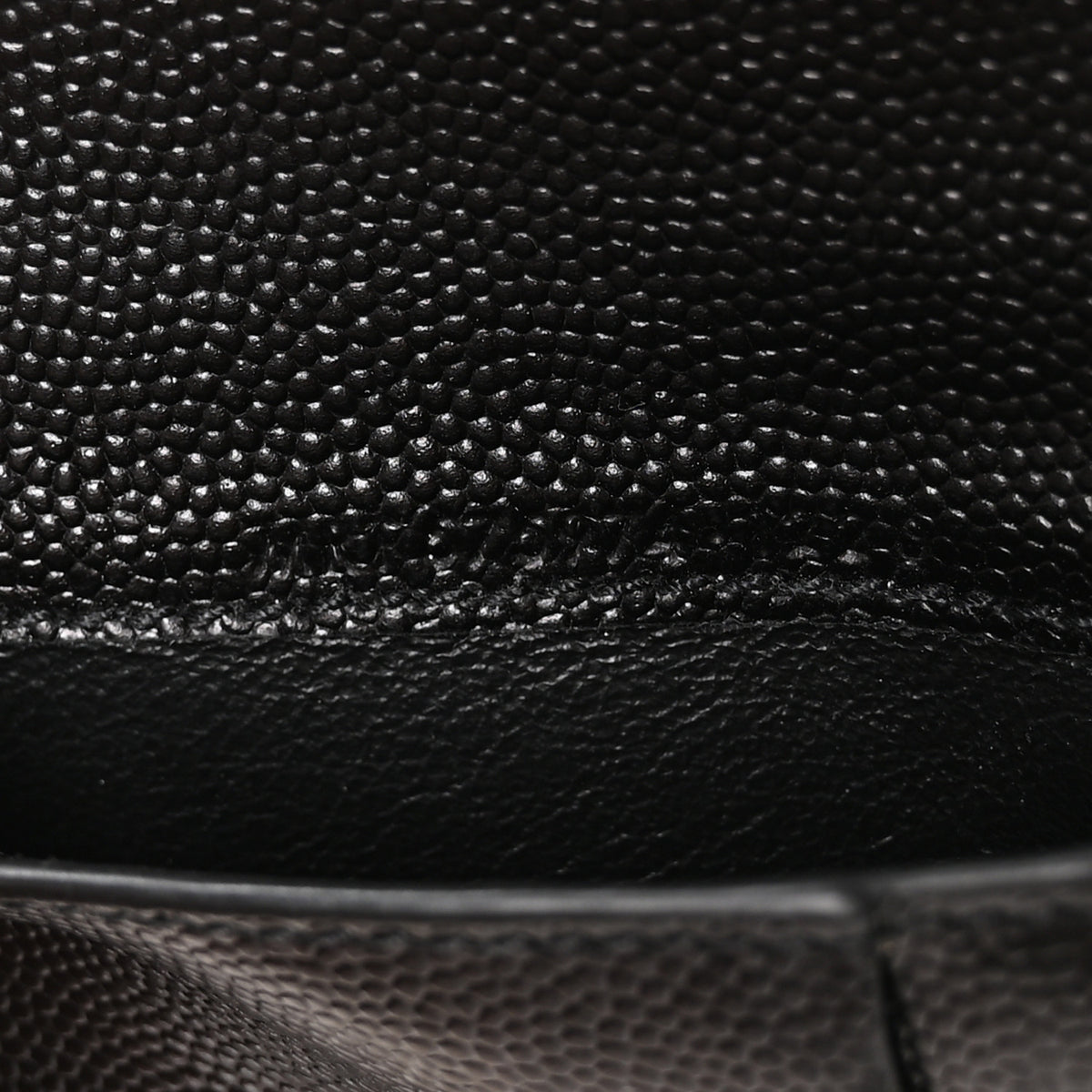 Grain De Poudre Matelasse Chevron Monogram Zipped Two-Part Wallet Black