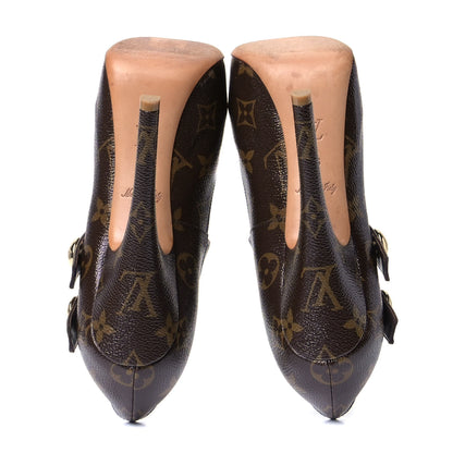 Louis Vuitton Patent Monogram Ritual Fetish Platform Pumps 36 6 of 9