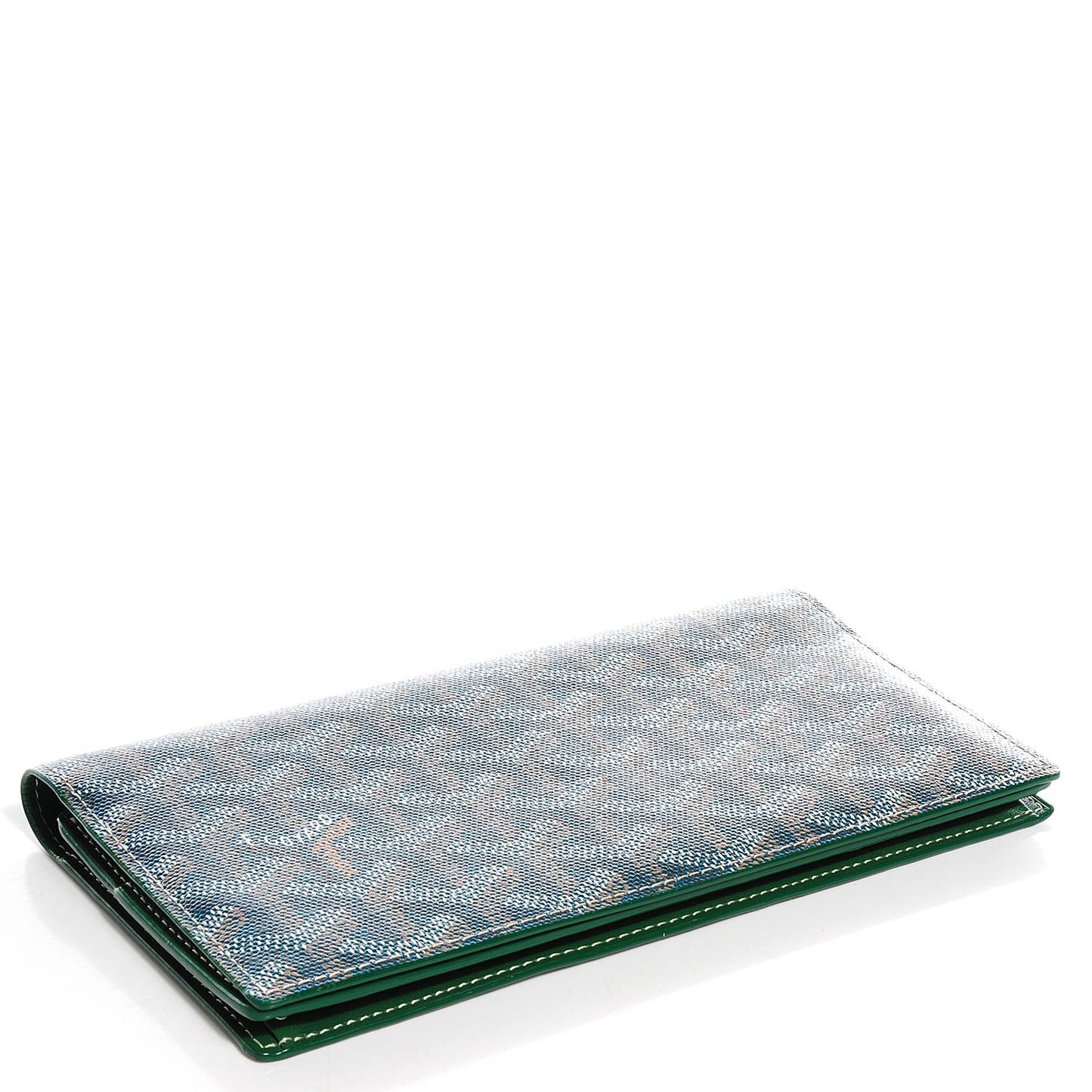 Goyardine Long Bi-Fold Wallet Green