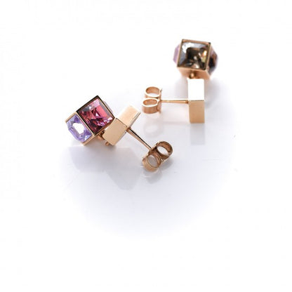 Louis Vuitton Swarovski Gamble Earrings Gold Multicolor 4 of 4