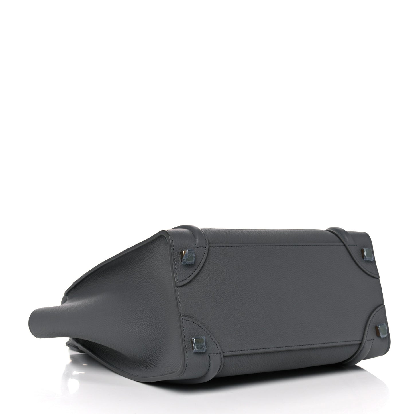 Baby Drummed Calfskin Micro Luggage Kohl