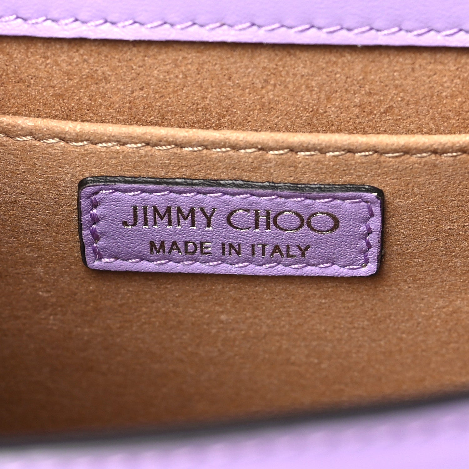 Jimmy Choo Patent Crystal Embellished Bing Bohemia Crossbody Bag Wisteria 6 of 9