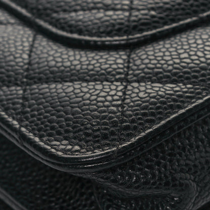 Chanel Caviar Quilted Wallet On Chain WOC Black 12 of 16