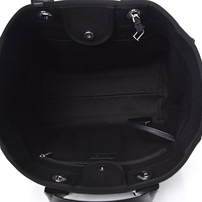 Chanel Canvas Beaded Medium Deauville Tote Black 5 of 10