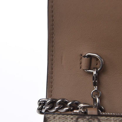 Gucci GG Supreme Monogram Mini Dionysus Chain Wallet Beige Taupe 8 of 8