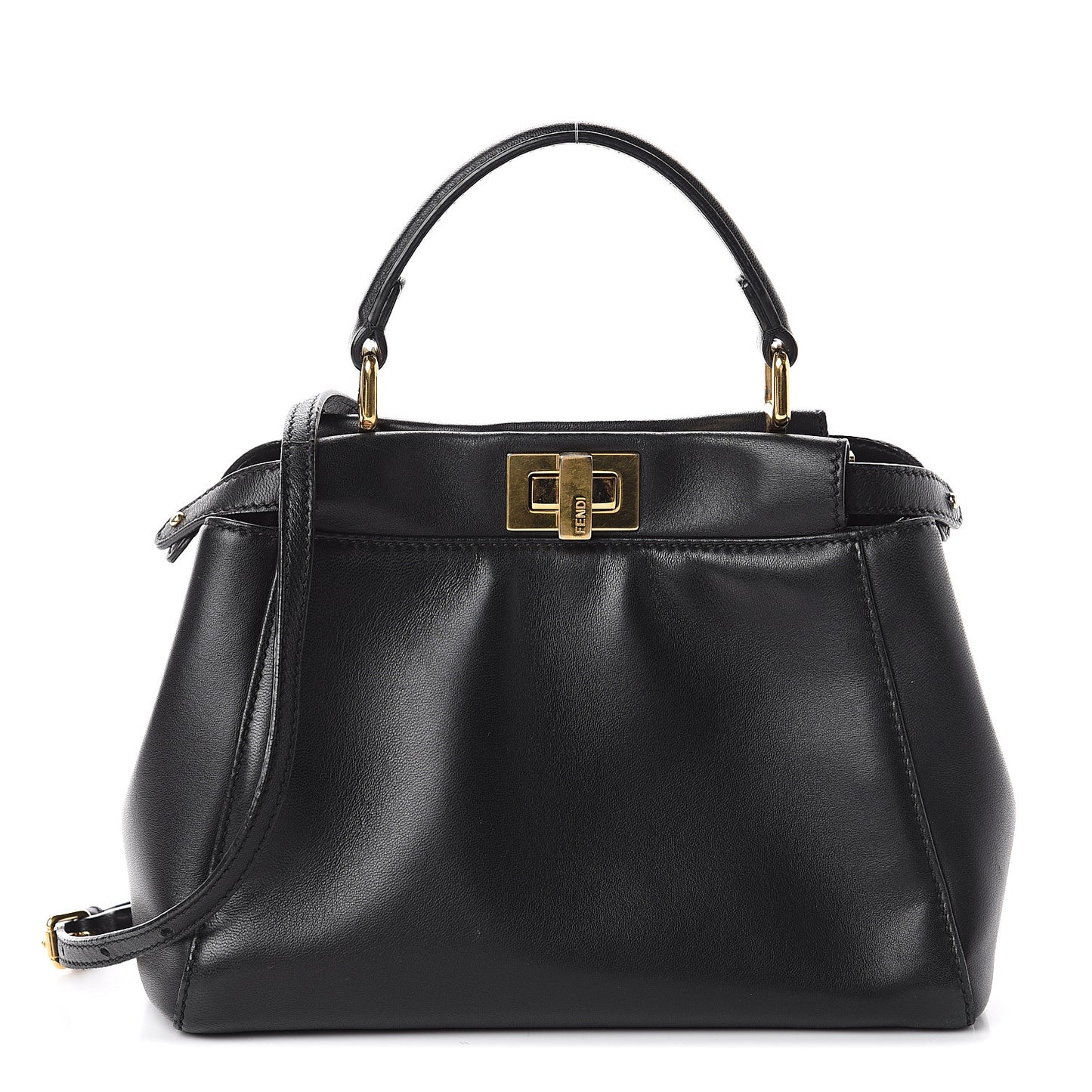 Nappa Mini Peekaboo Iconic Satchel Black