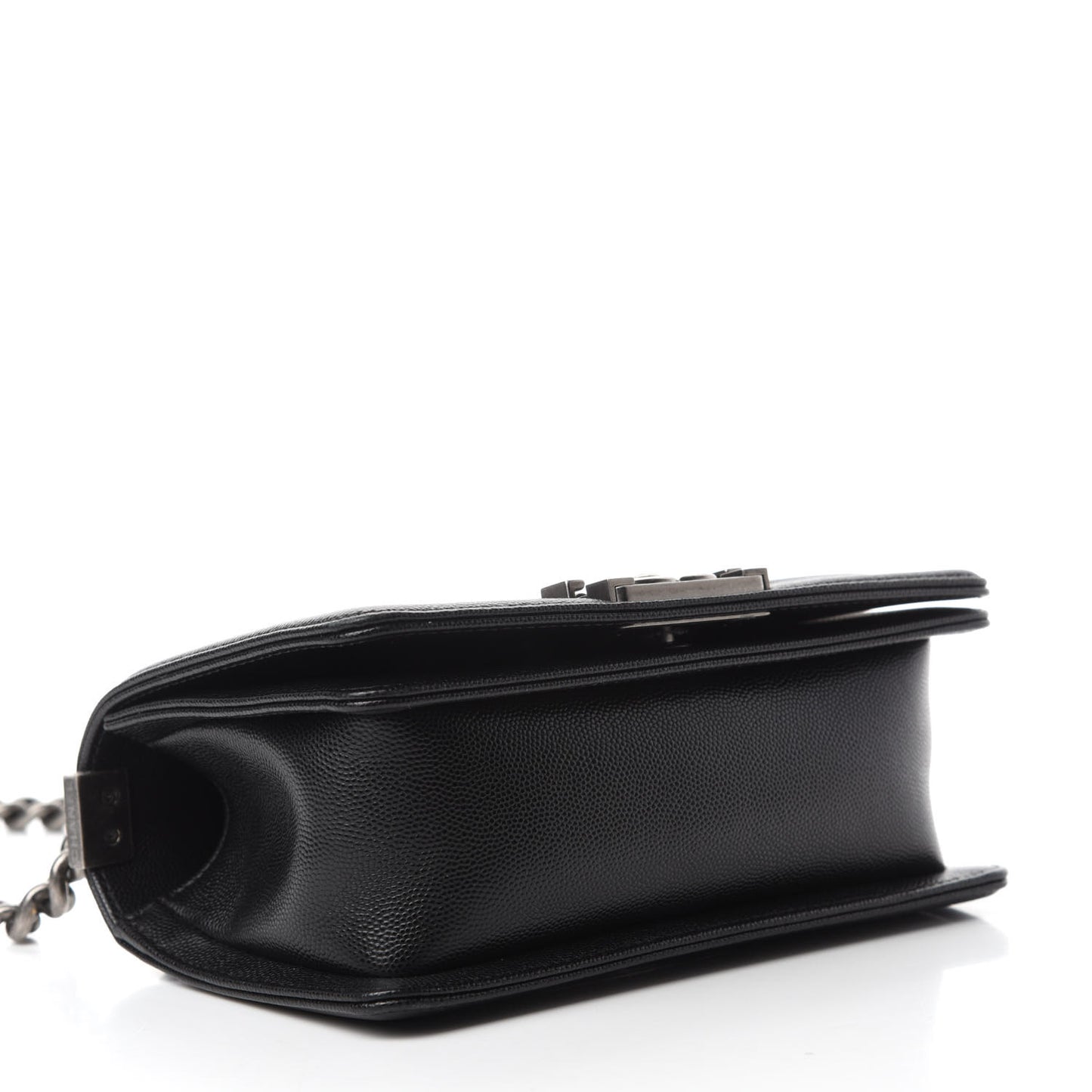 Caviar Quilted Small Boy Flap Black