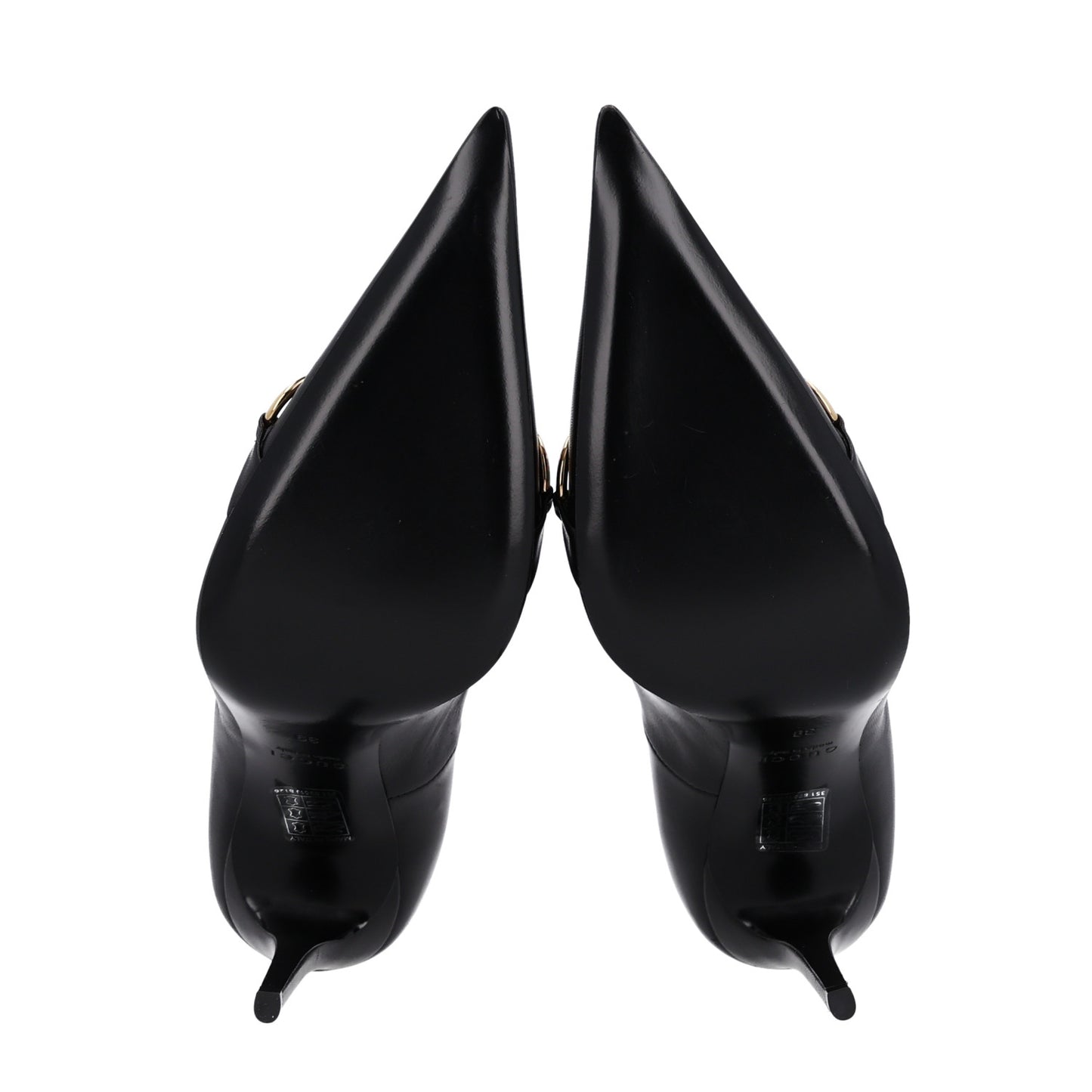 Smooth Nappa Horsebit Donna Pumps 39 Black