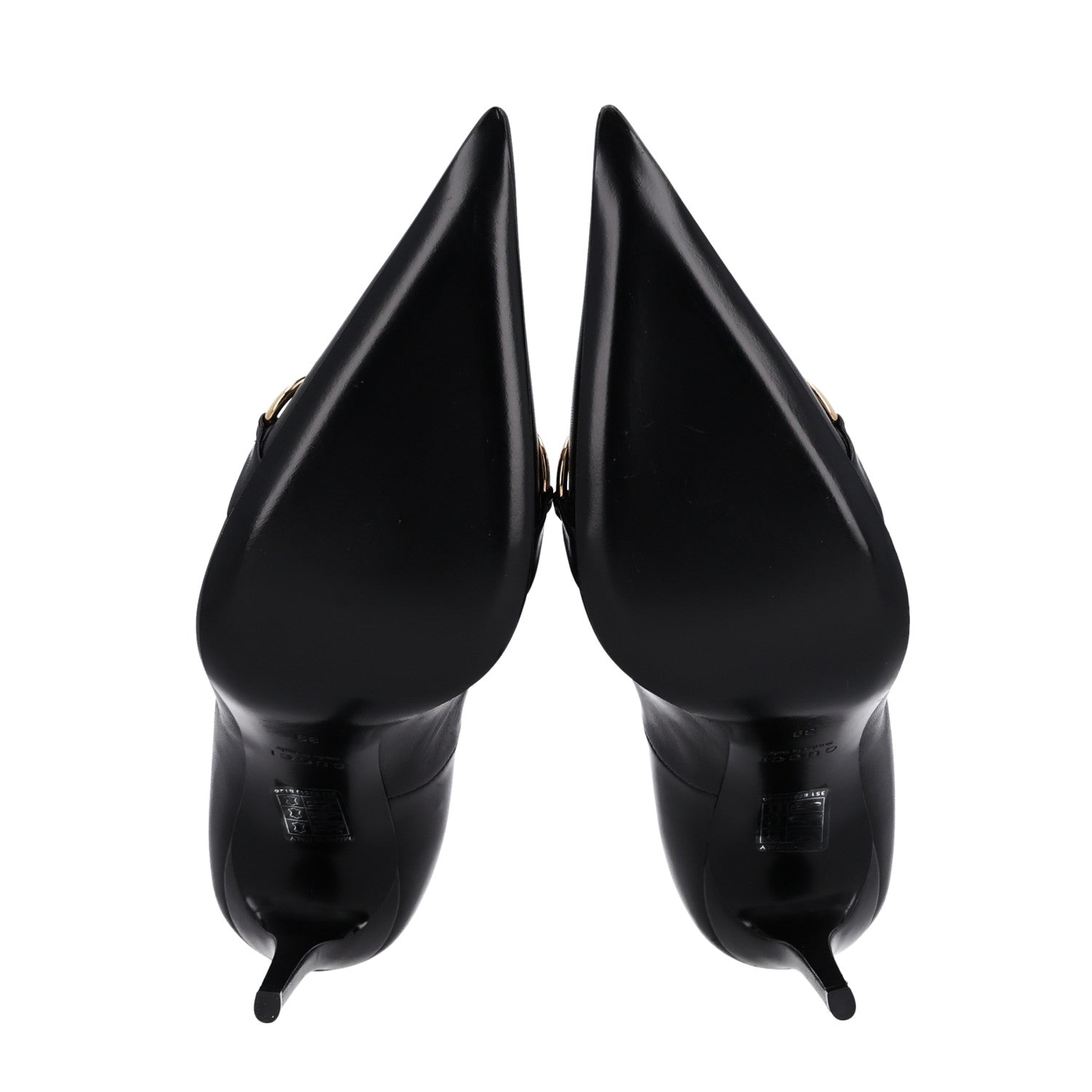 Gucci Smooth Nappa Horsebit Donna Pumps 39 Black 7 of 10