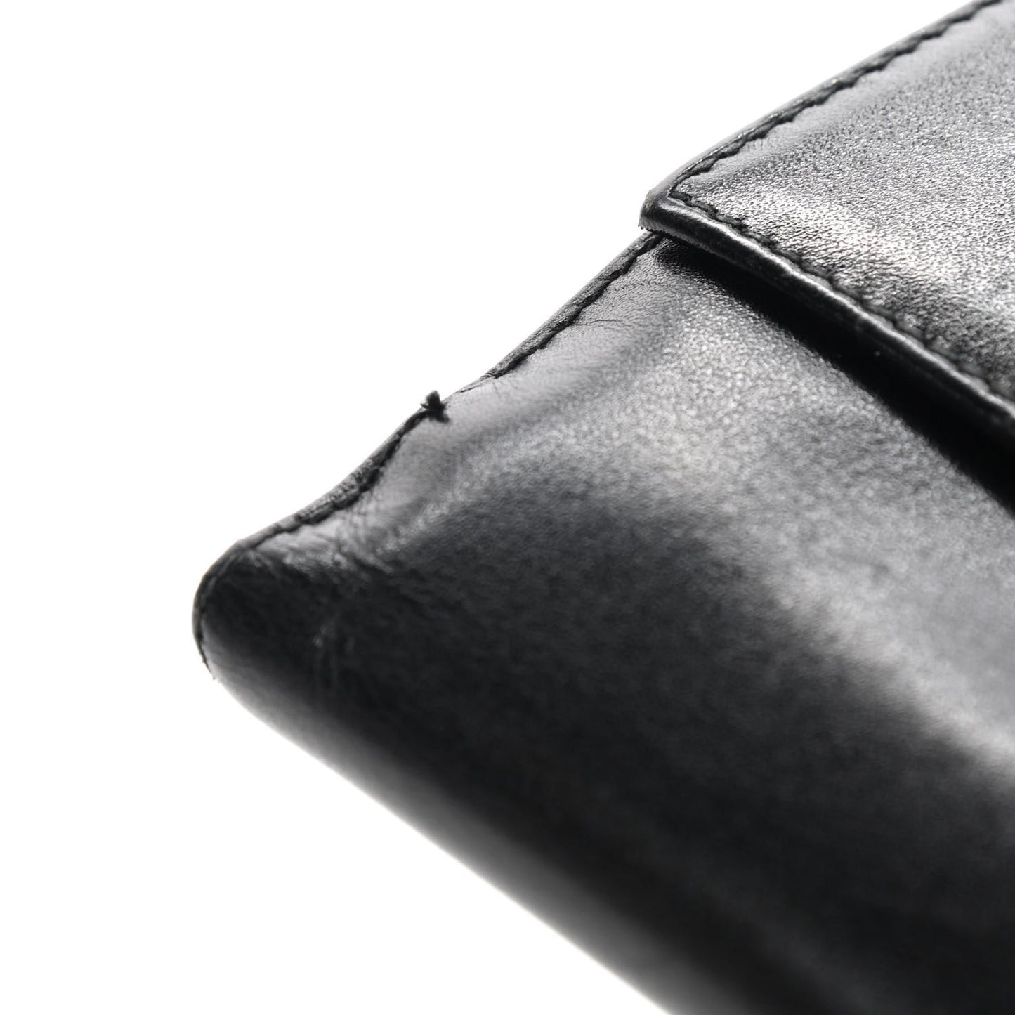 Calfskin Compact Wallet Black