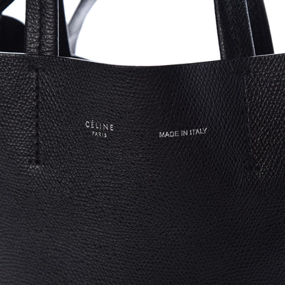 Celine Grained Calfskin Small Vertical Cabas Black 7 of 8