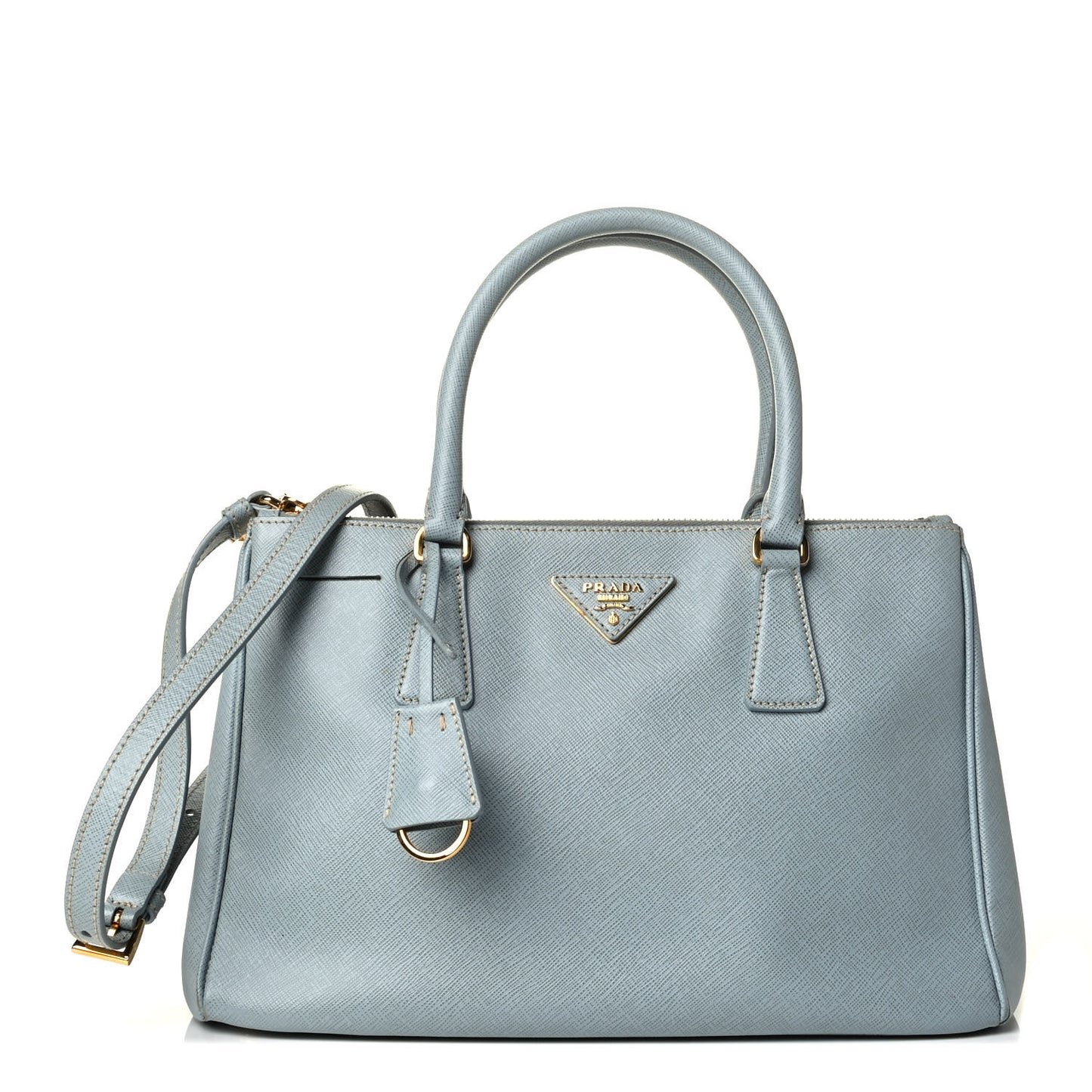 Saffiano Small Galleria Double Zip Tote Lago