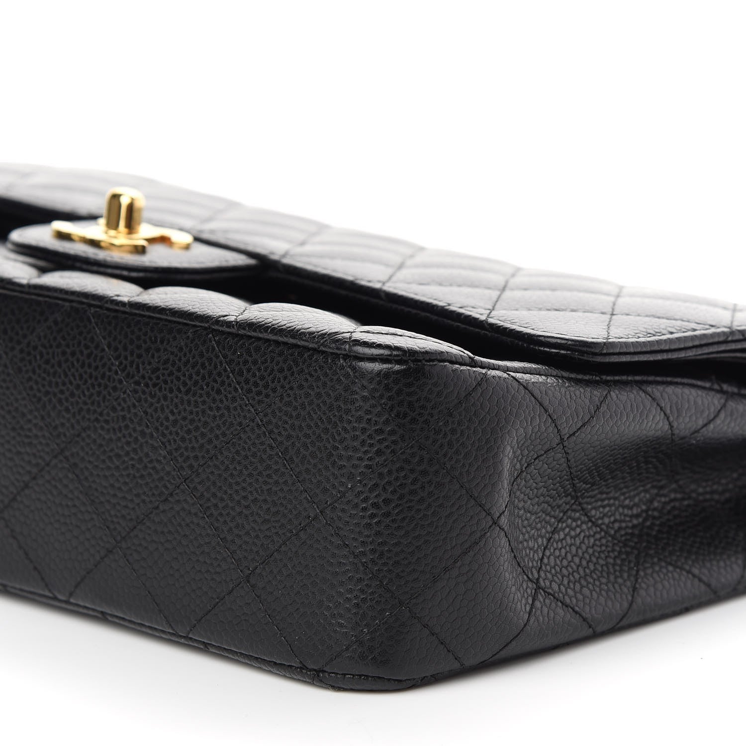 Chanel Caviar Quilted Medium Double Flap Black 9 of 11
