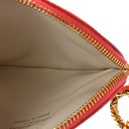 Louis Vuitton Vernis Trunks and Bags Porte-Monnaie Round Coin Purse Coral 6 of 9