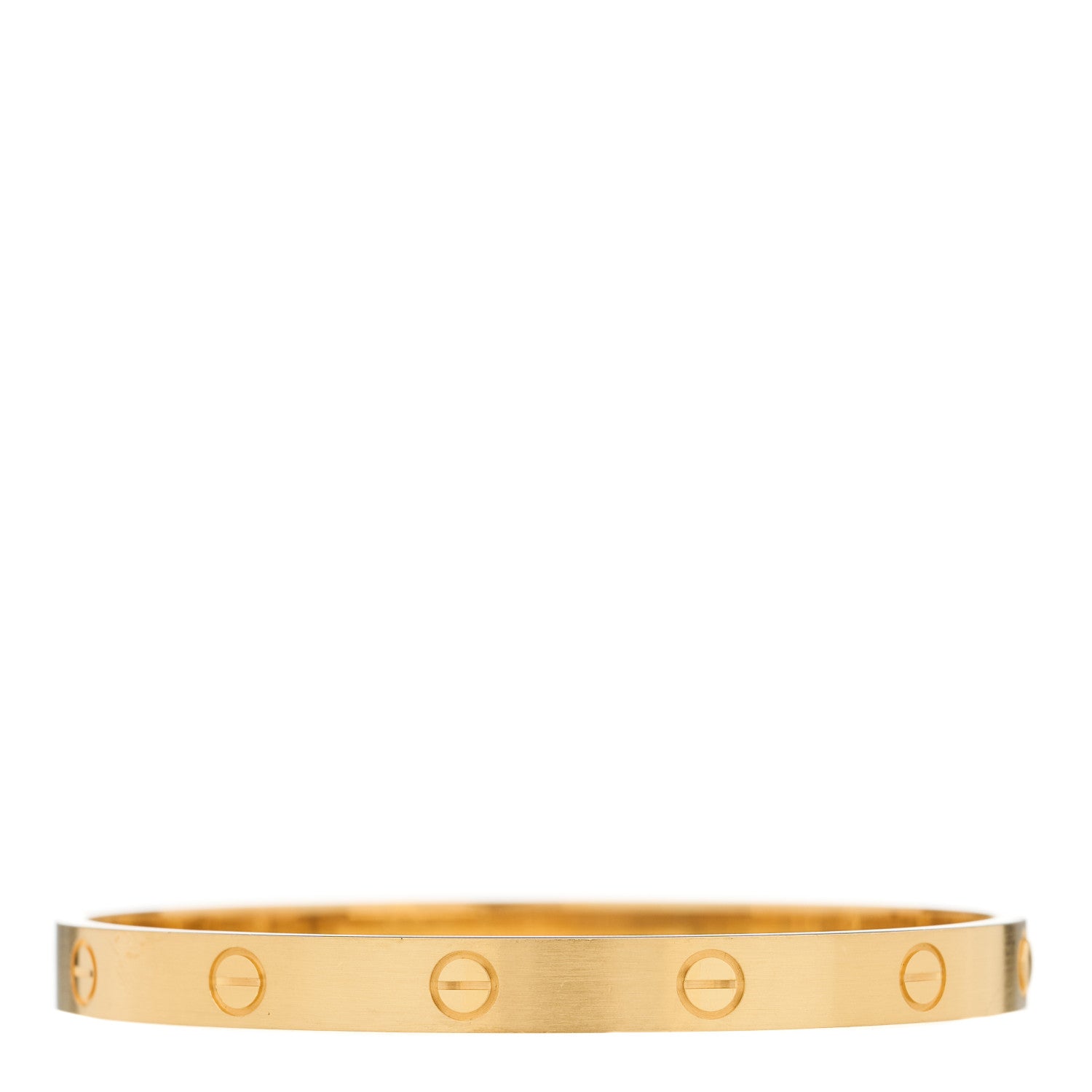 Cartier 18K Yellow Gold Brushed Finish LOVE Bracelet 16 1 of 9