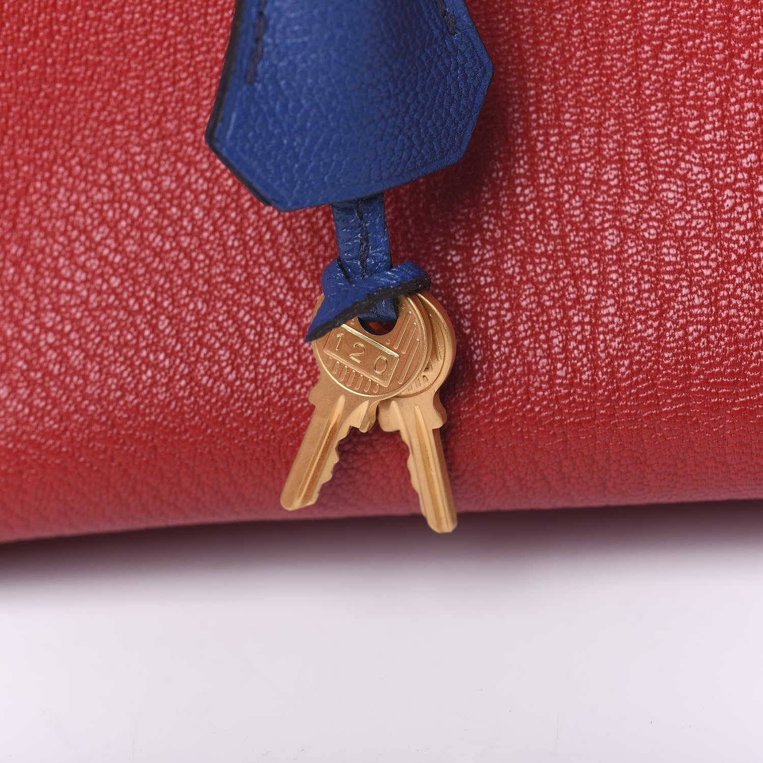 Hermes Chevre Mysore Horseshoe Birkin 30 Rouge Casaque Bleu Brighton 27 of 41