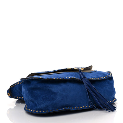 Chloe Suede Braided Medium Marcie Satchel Sea Water 4 of 10