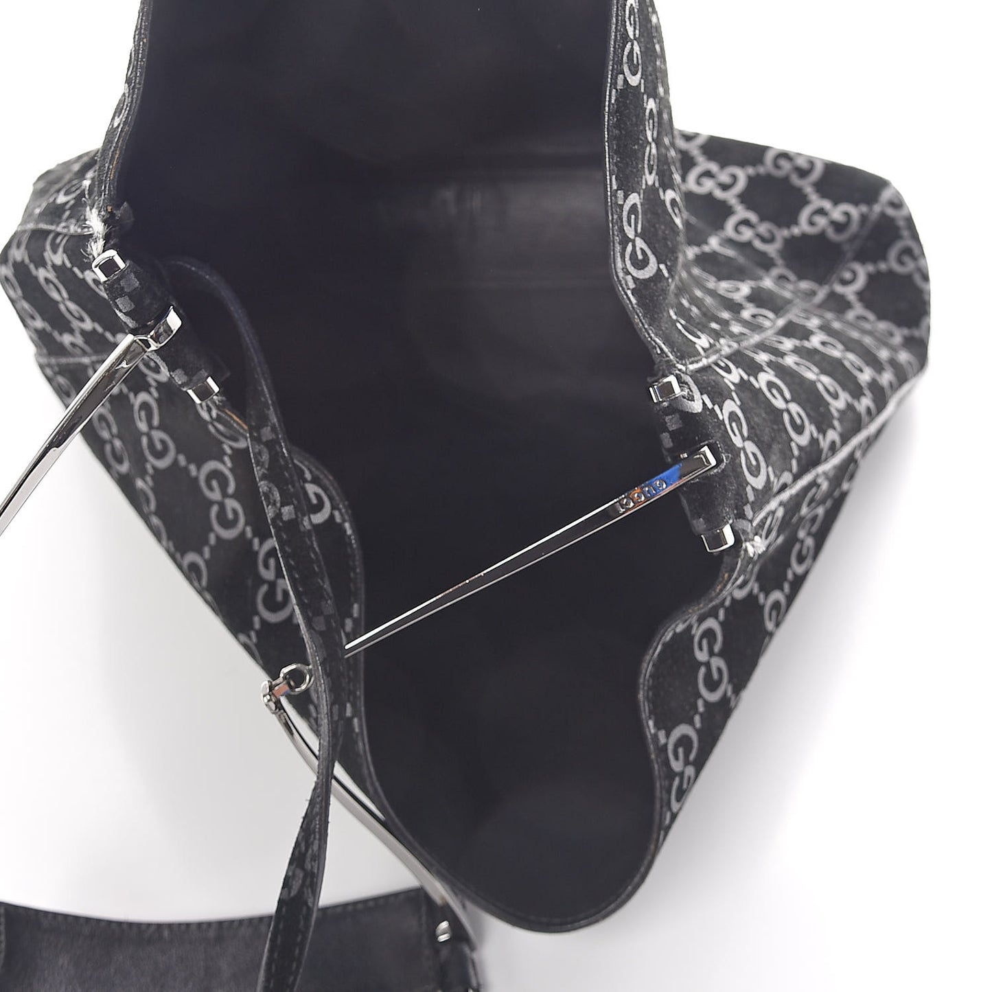 Suede Guccissima Hobo Black