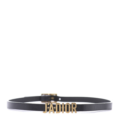 Christian Dior Calfskin J'Adior Logo Choker Necklace Black 1 of 5