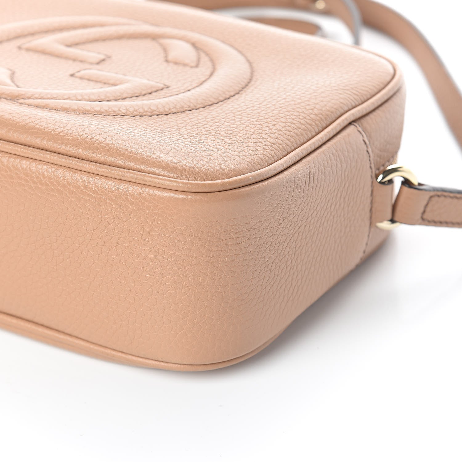 Gucci Pebbled Calfskin Small Soho Disco Bag Rose Beige 8 of 8