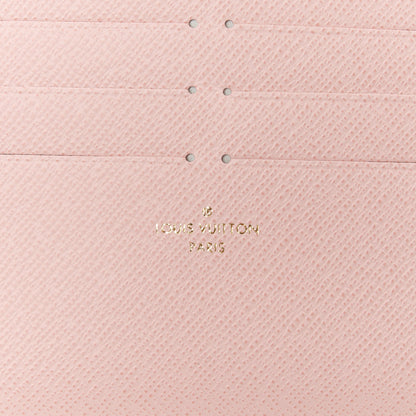 Louis Vuitton Damier Azur Pochette Felicie Chain Wallet Rose Ballerine 11 of 16