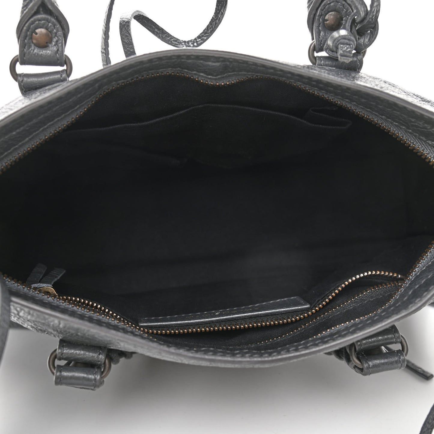 Agneau Classic Silver Hardware S City Gris Fossile