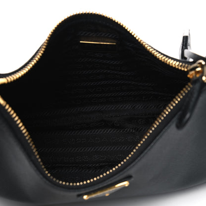 Prada Saffiano Lux Re-Edition 2005 Shoulder Bag Black 5 of 5