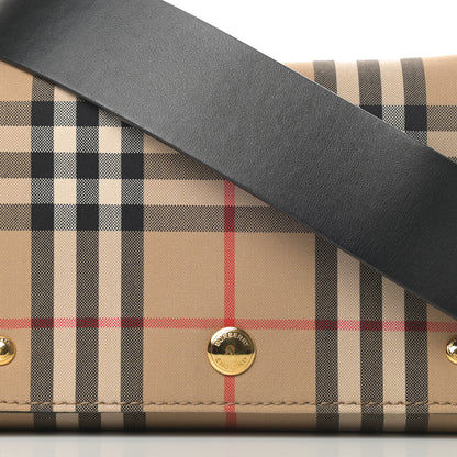 Burberry Vintage Check Hackberry Crossbody Bag Archive Beige Black 8 of 10