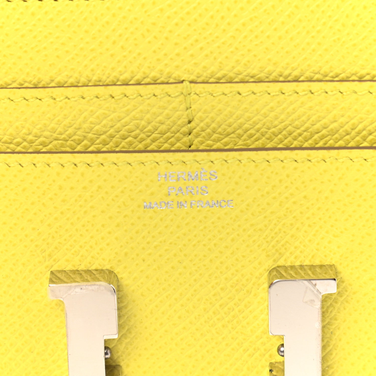 Hermes Epsom Constance Short Wallet Lime 6 of 9