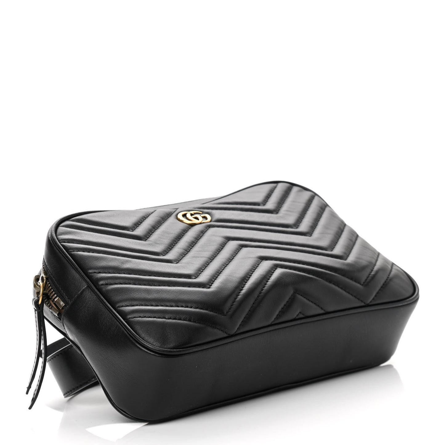 Calfskin Matelasse Mens GG Marmont Belt Bag 90 36 Black