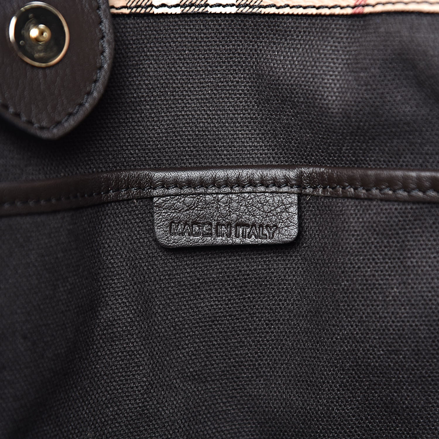 Burberry Haymarket Check Small Canterbury Tote Chocolate 7 of 13