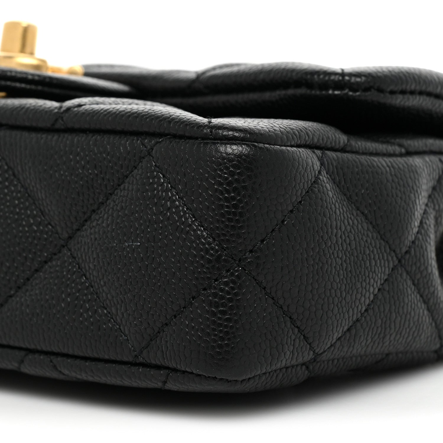 Chanel Caviar Quilted Mini Sweetheart Rectangular Flap Black 8 of 9