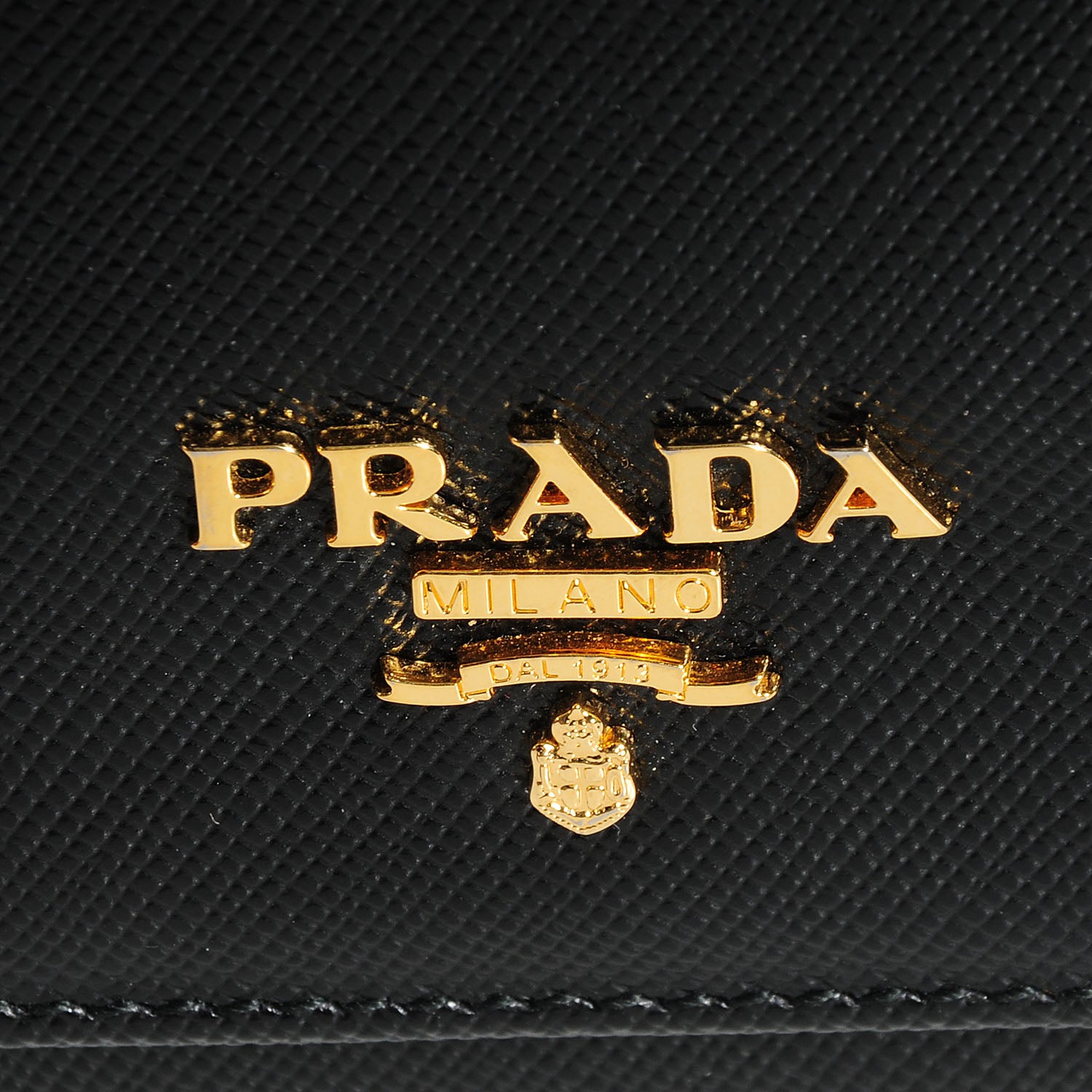 Prada Saffiano Multicolor Continental Flap Wallet Black Geranio 7 of 7