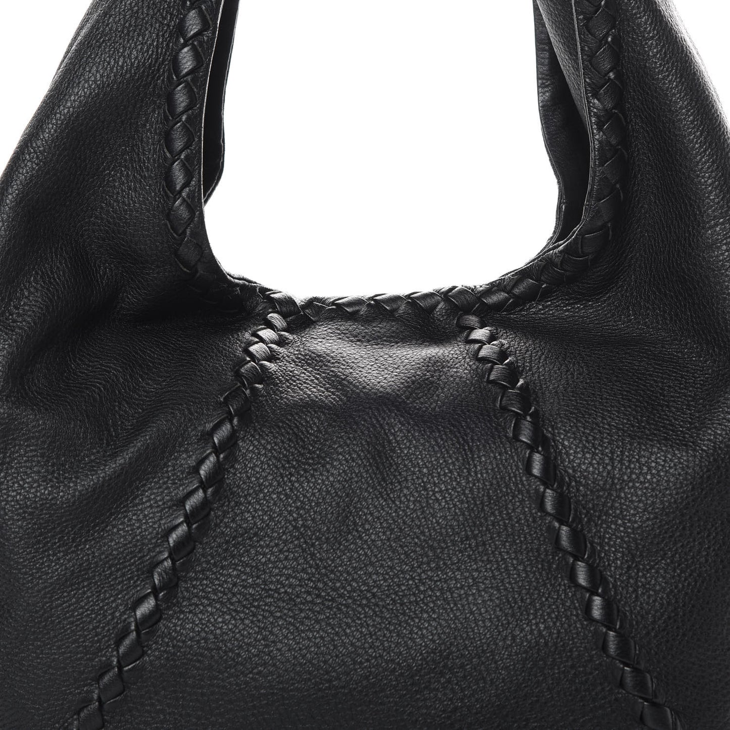 Cervo Deerskin Large Hobo Black