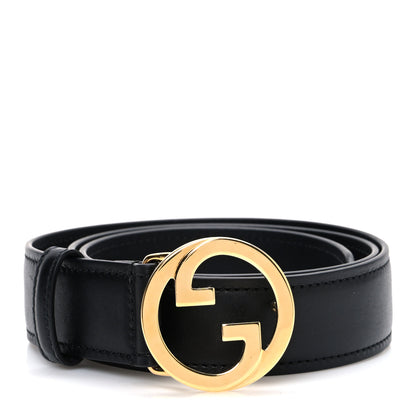 Gucci Ciny Lux Calfskin Blondie 30mm Belt 75 30 Black 1 of 5